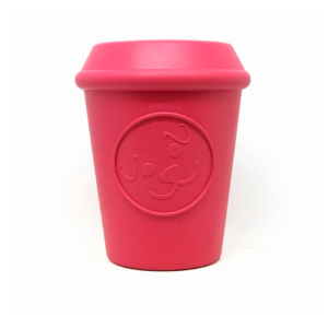 Jouet SodaPup "Tasse à café" rouge pour Chien
